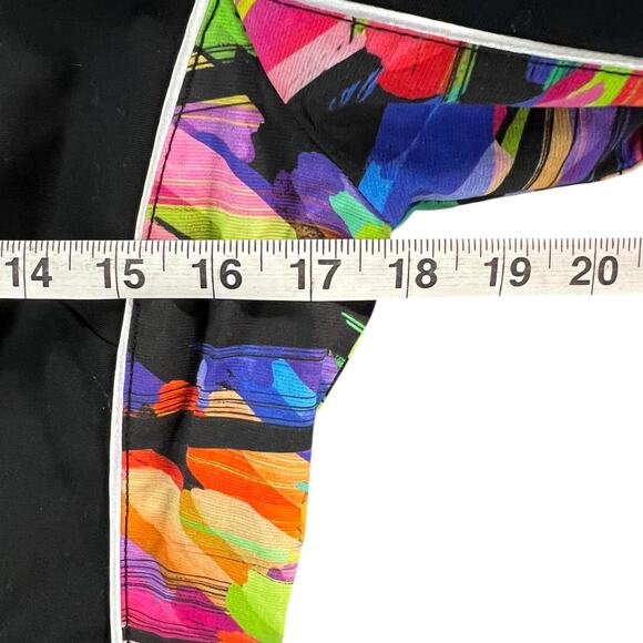 Fuego Woman Jacket Womens 8 Black Multicolor Mixed Media Full Zip Artsy Chic NEW - Picture 5 of 16